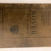 Intruction Manual Rover 10 and 12, April 1935