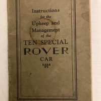 Instruction Manual Rover 10 Special